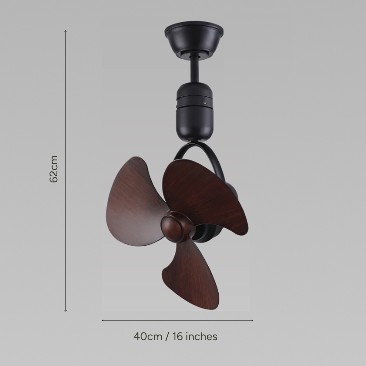 16" Corner Fan (Black)