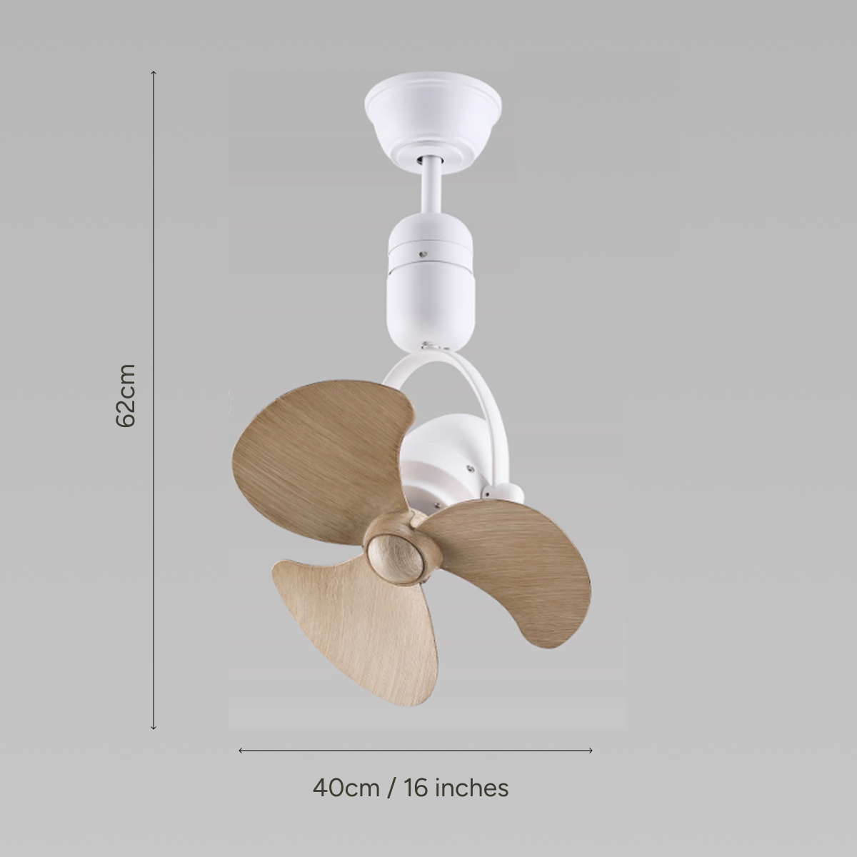 16" Corner Fan (White)