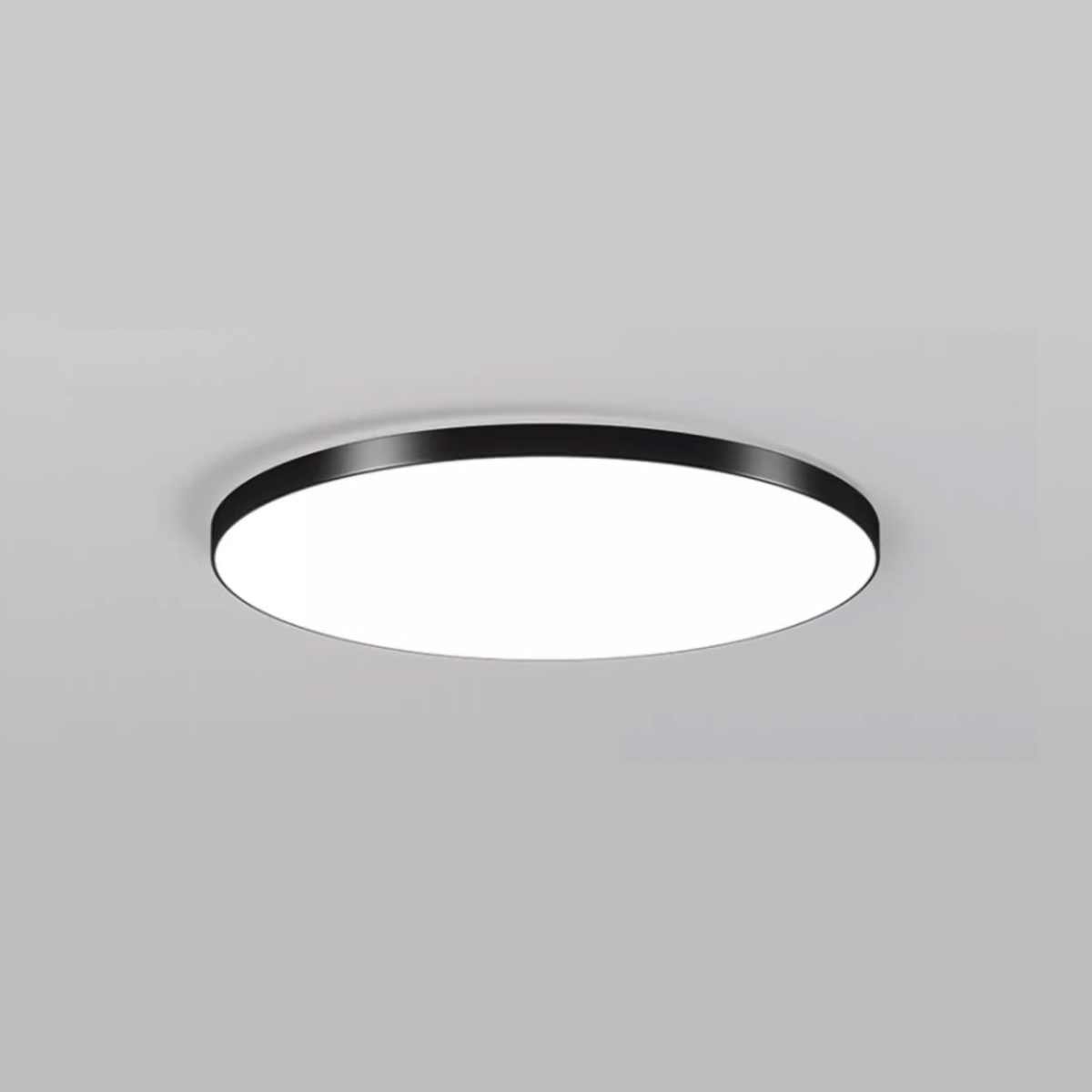 23cm Flat Round Ceiling Light 12W (Black)