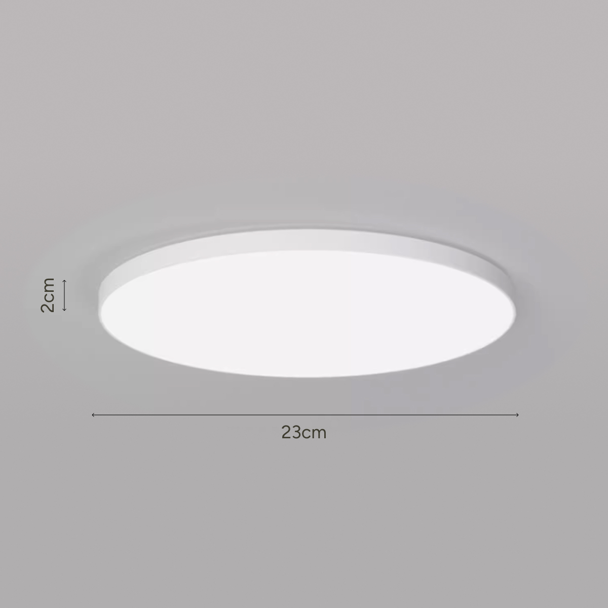 23cm Flat Round Ceiling Light 12W (White)