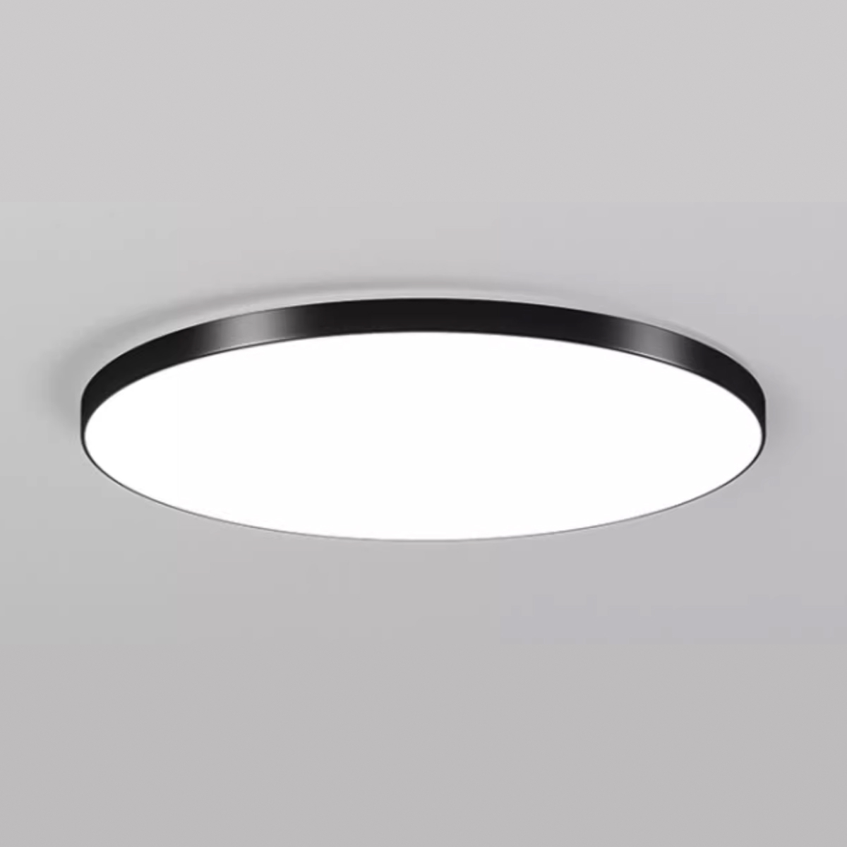 38cm Flat Round Ceiling Light 36W (Black)
