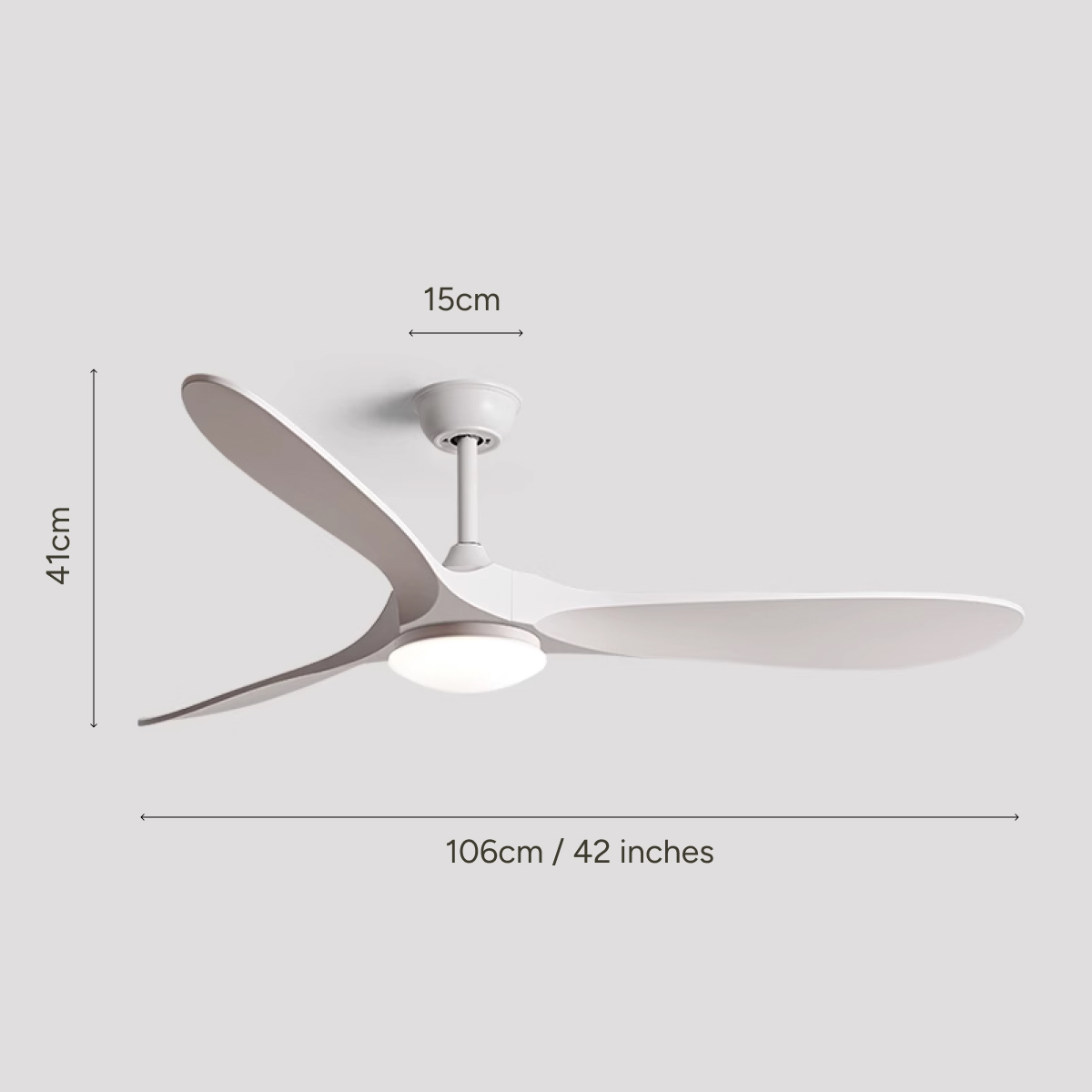 42" Ceiling Fan (White)