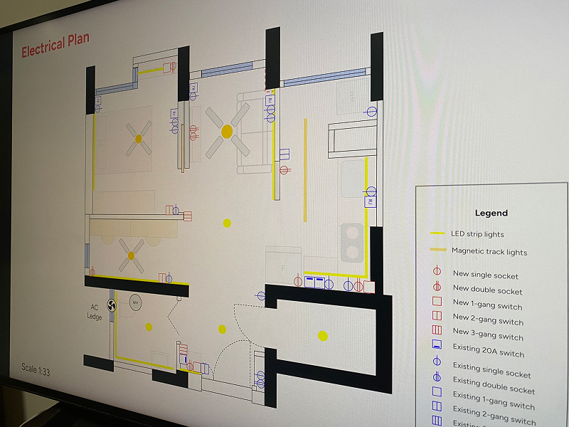 Electrical Plan on a computer